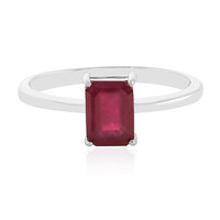 Anello in argento con Rubino del Madagascar