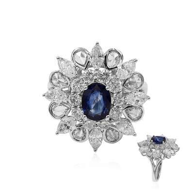 Anello in oro con Zaffiro Ceylon (CIRARI)