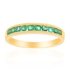 Anello in oro con Smeraldo Zambia AAA