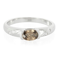 Anello in argento con Zircone Cannella