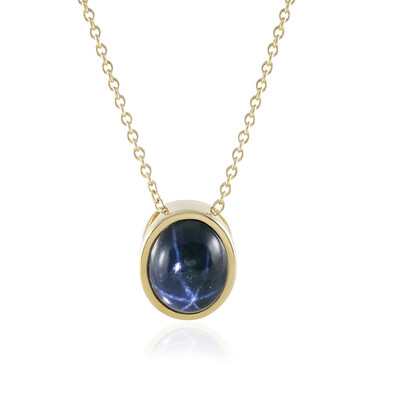 Collana in argento con Zaffiro Stellato Blu