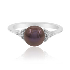 Anello in argento con Perla di Acqua Dolce (TPC)