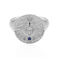 Anello in argento con Zaffiro Blu