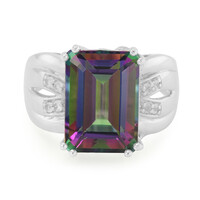Anello in argento con Topazio Mistico