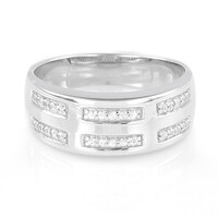 Anello in argento con Zaffiro Bianco