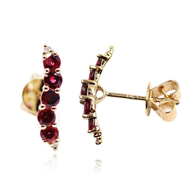 Orecchini in oro con Spinello Rosso