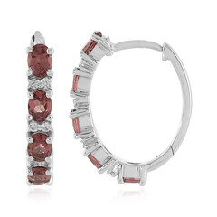 Orecchini in argento con Granato Malaya