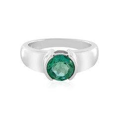 Anello in argento con Fluorite Petrolio del Belgio
