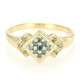 Anello placcato in oro con Diamante Fancy
