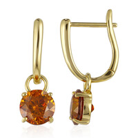 Orecchini in oro con Sfalerite spagnola