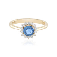 Anello in oro con Spinello Blu Cobalto Luc Yen (AMAYANI)