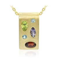 Collana in argento con Granato Mozambico