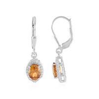 Orecchini in argento con Zircone Mandarino