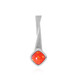 Ciondolo in argento con Opale Rosso dell'Etiopia (MONOSONO COLLECTION)