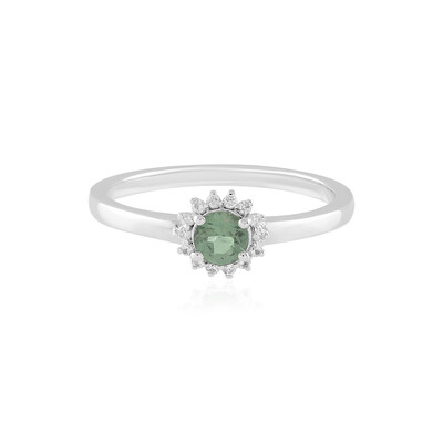 Anello in argento con Apatite Cromo