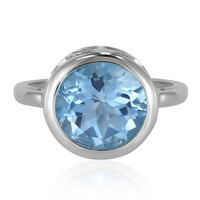 Anello in argento con Topazio Blu Cielo