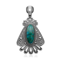 Ciondolo in argento con Crisocolla (Desert Chic)