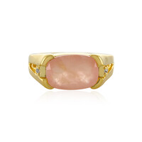 Anello in argento con Quarzo Rosa