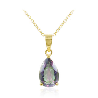 Collana in argento con Quarzo Mistico Verde
