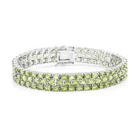 Bracciale in argento con Peridoto della Birmania