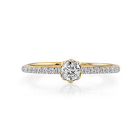 Anello in oro con Diamante IF (D)