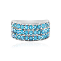 Anello in argento con Apatite Blu Neon