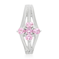 Ciondolo in argento con Zaffiro Padparadscha