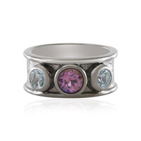 Anello in argento con Quarzo Mistico Rosa