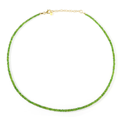 Collana in argento con Diopside Russo