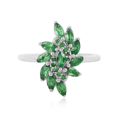 Anello in argento con Tsavorite