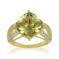 Anello placcato in oro con Zultanite