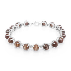 Bracciale in argento con Scapolite Occhio di Gatto