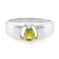 Anello da uomo in argento con Crisoberillo Brasiliano