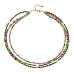 Collana in argento con Aragonite Blu (Riya)