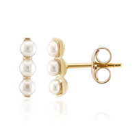 Orecchini in argento con Perla d'Acqua Dolce Bianca