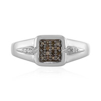 Anello in argento con Diamante Champagne I2