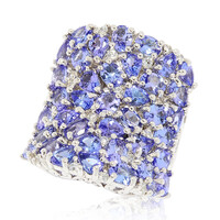Anello in argento con Tanzanite (Dallas Prince Designs)