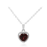 Collana in argento con Rodolite