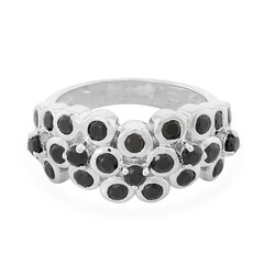 Anello in argento con Spinello Nero