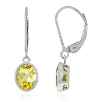 Orecchini in argento con Quarzo Ouro Verde