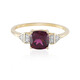 Anello in oro con Granato Magenta