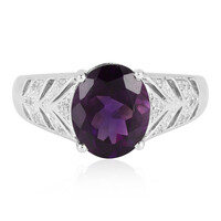 Anello in argento con Ametista Siberiana