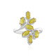 Anello in argento con Zaffiro Giallo del Madagascar