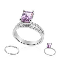 Anello in oro con Diasporo Rosa (AMAYANI)