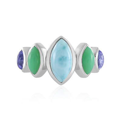Anello in argento con Larimar (KM by Juwelo)
