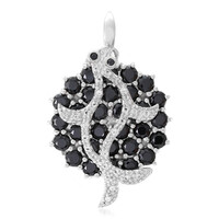 Ciondolo in argento con Spinello Nero