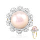Anello in oro con Perla Ming Rosa Royal (TPC)