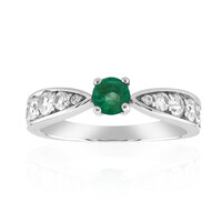 Anello in argento con Smeraldo Russo