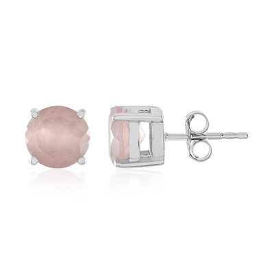 Orecchini in argento con Quarzo Rosa