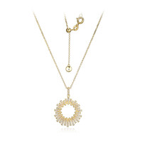 Collana in argento con Topazio Bianco